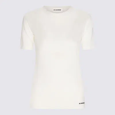 JIL SANDER JIL SANDER WHITE COTTON T-SHIRT
