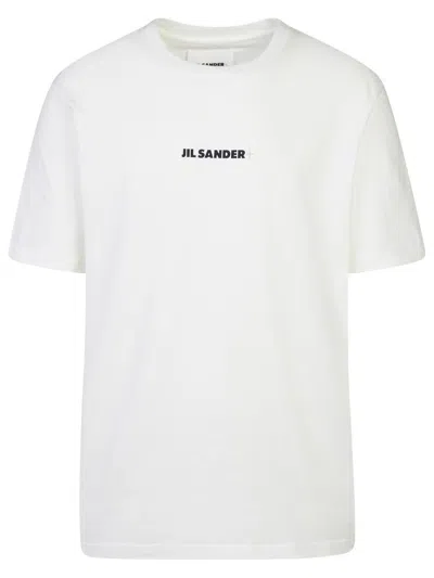 Jil Sander White Cotton T-shirt