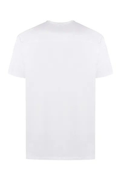 Jil Sander White Cotton T-shirt With Subtle Logo