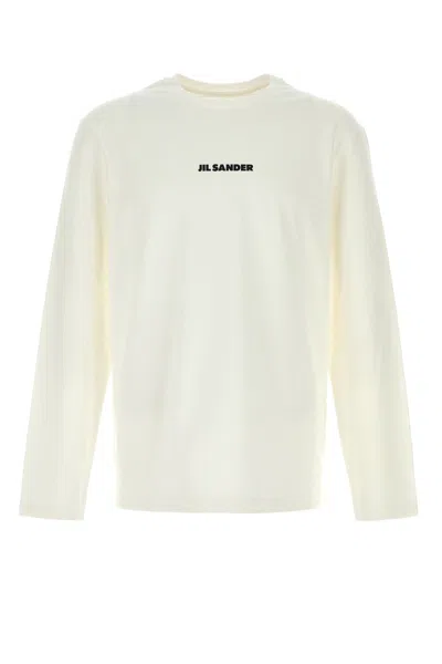 JIL SANDER JIL SANDER WHITE COTTON T-SHIRT