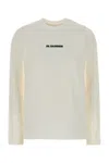 Jil Sander White Cotton T-shirt In White