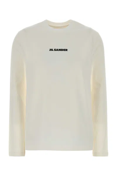 JIL SANDER WHITE COTTON T-SHIRT