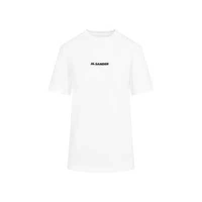 JIL SANDER JIL SANDER WHITE COTTON T-SHIRT