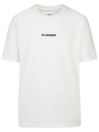 Jil Sander White Cotton T-shirt Men