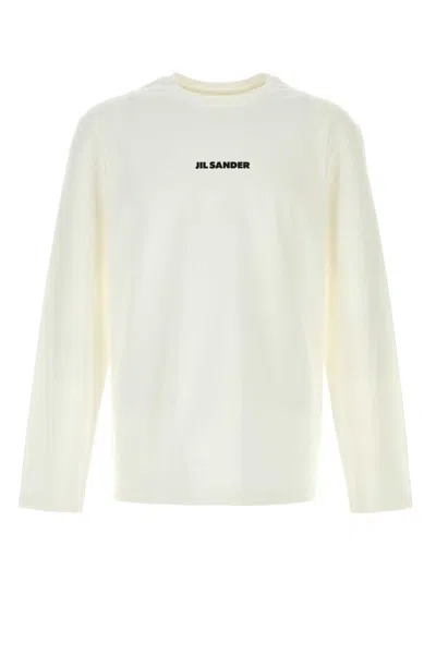 JIL SANDER JIL SANDER WHITE COTTON T SHIRT