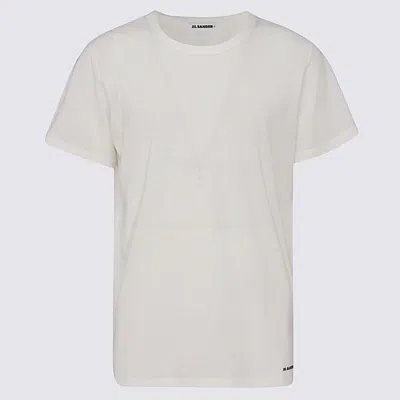 Jil Sander White Cotton T-shirt In Optic White