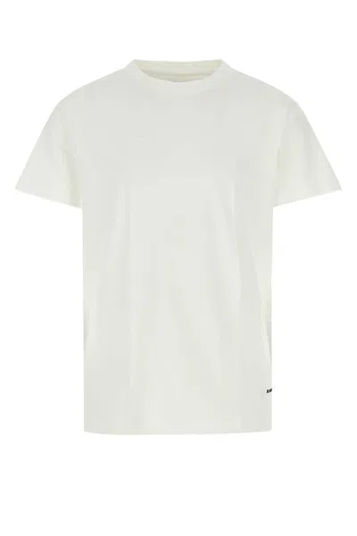 Jil Sander White Cotton T-shirt Set In 100