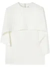 Jil Sander Cotton T-shirt With All-in Cape In White
