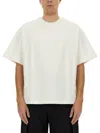 Jil Sander White Cotton T-shirt With Subtle Logo In White