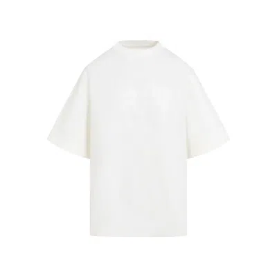 Jil Sander White Cotton T-shirt In Neutral