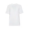 Jil Sander Butter White Cotton T-shirt With Back Print In White