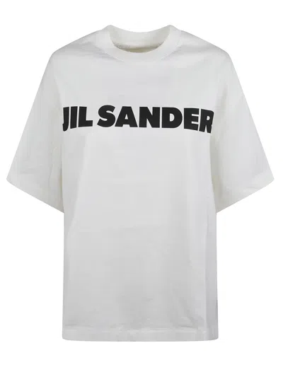 Jil Sander White Crew Neck Cotton T-shirt
