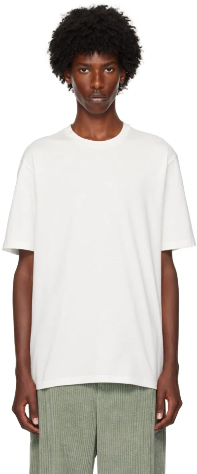 Jil Sander Off-white Printed-logo T-shirt In 102 Porcelain