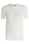 Jil Sander Contrast Logo Cotton T-shirt In White