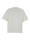 Jil Sander White Crewneck T-shirt With Front Logo Print