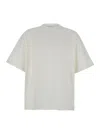Jil Sander White Crewneck T-shirt With Front Logo Print