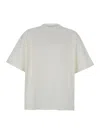 Jil Sander White Crewneck T-shirt With Front Logo Print In White