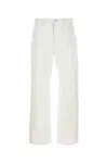 JIL SANDER WHITE DENIM JEANS