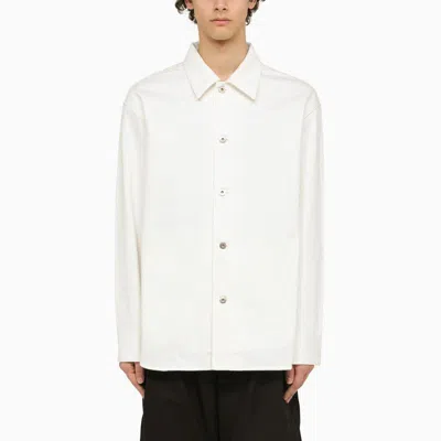 Jil Sander White Denim Shirt For Men: Classic Style And Comfort By