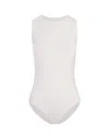 Jil Sander Stretch Sleeveless Bodysuit In White
