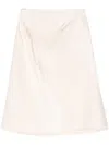 Jil Sander Panelled Midi Skirt In Neutrals