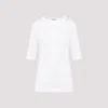 Jil Sander Women's Flower Crochet T-shirt In White