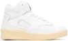 JIL SANDER WHITE HIGH-TOP SNEAKERS