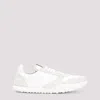 Jil Sander Two-tone Fabric And Suede Sneakers In White