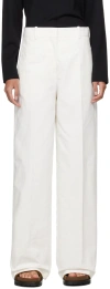 Jil Sander Laminated Belt Loop Casual Pants In Multi