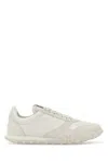 Jil Sander Women White Leather And Suede Moon Sneakers In Neutral