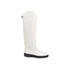 Jil Sander White Leather Knee-high Boots In White