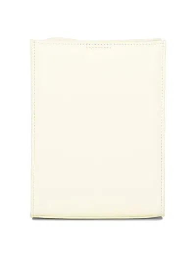 Jil Sander White Leather Men's Shoulder Handbag For Ss24