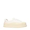 Jil Sander White Leather Platform Sneakers In White