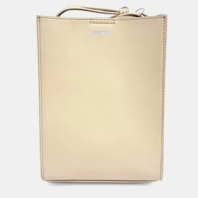 Pre-owned Jil Sander White Leather Tangle Bag Small
