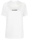 Jil Sander White T-shirt With Contrasting Logo Print In White