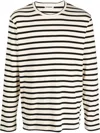 Jil Sander Horizontal Stripe-print Sweatshirt In Multi