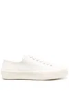 Jil Sander Man Sneakers Ivory Size 10 Textile Fibers In White