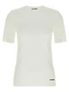 Jil Sander Contrast Logo Cotton T-shirt In White
