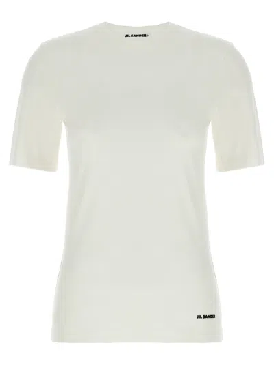 JIL SANDER WHITE LOGO T-SHIRT