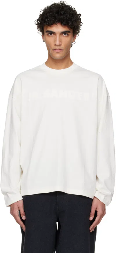 JIL SANDER WHITE LOGO T-SHIRT