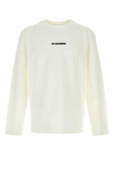 JIL SANDER WHITE LOGO T-SHIRT