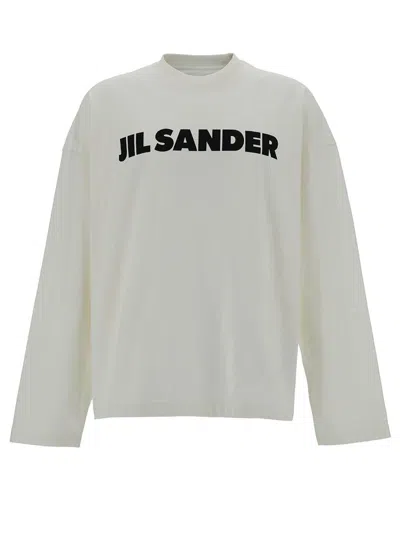 Jil Sander Long Sleeve T-shirt In White