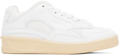 Jil Sander White Low-top Trainers In 100 White