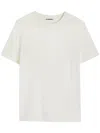 Jil Sander H Camiseta Parche Espalda Crudo In White