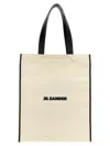 Jil Sander White Medium Flat Tote Bag In White
