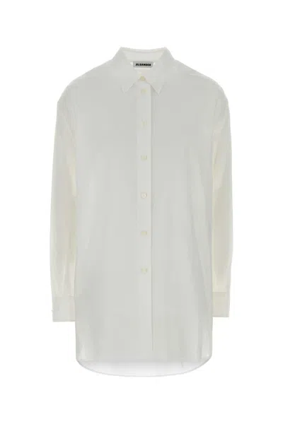 JIL SANDER JIL SANDER WHITE MUSLIN SHIRT