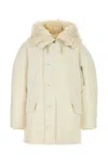 Jil Sander White Oversize Down Jacket In White
