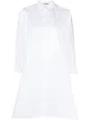 Jil Sander A-line Shirt Dress In White