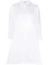 Jil Sander A-line Shirt Dress In White