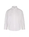 Jil Sander White Poplin Cropped Shirt In White